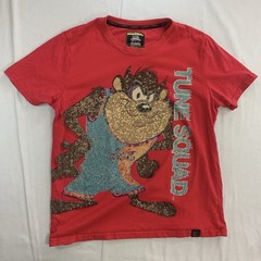 DEKRYPTIC Tasmanian Devil Tune Squad Men’s Red XL Rhinestones