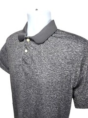 Goodfellow & Co Performance Polo Shirt, Heather Black, Sz L Casual Activewear