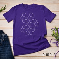 Hexagon Pattern Mathematics Science Graphic Design Light T-Shirt Unisex T-shirt