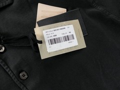 (NO CUSTOMS TAX) GRAN SASSO solid black cotton polo shirt Size Medium / 48 IT