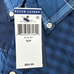 NWT Ralph Lauren Men’s Plaid Patchwork Eagle Stars Shirt Sz Small 2019 Holiday