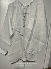 Men’s Embroided Kaftan White