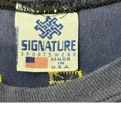 Vintage Signature Sportswear Greek Letter Jersey Shirt MADE IN U.S.A. Large