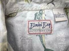 Bimini Bay Outfitters LTD Button Down Short Sleeve Front Pocket Mens Shirt Large