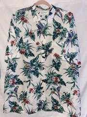Linen Hawaiian Caribbean Shirt Men’s Linen Roundtree &Yorke Carribean XL NWT !!!