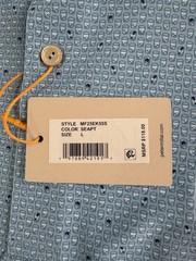 Peter Millar Old Fashioned Performance Mesh Golf Polo Seaport Blue Large Specs