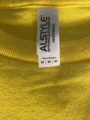Black Lives Matter T-Shirts. Yellow W/ Black Print Size Medium Short Sleeve Tee