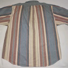 Vintage 1990s Polo Ralph Lauren Loose Fit Vertical Striped Short Sleeve Mens XXL