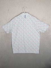 Rhoback Polo Shirt Men’s 2XL Dinosaurs AOP Golf Performance Stretch EUC