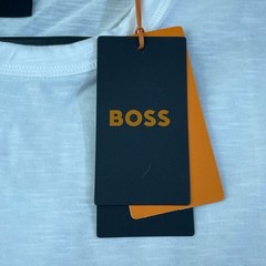 NWT Hugo Boss Men’s S Cotton T-Shirt Crew Neck Short Sleeves White C1230