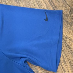 Nike Golf Polo Shirt Mens XL Blue Move To Zero – Stretch – AMD Dell Logo Swoosh