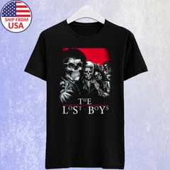 The Lost Boys Skeleton Vampire Horror Movie Men’s Black T-shirt Size S-5XL