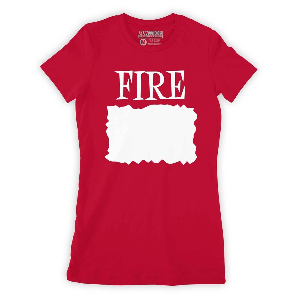 Function – Custom DIY Write In Your Own Text Fire Sauce Women’s Costume T-Shirt