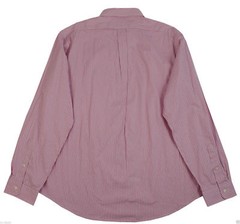RALPH LAUREN MEN’S CUSTOM FIT PINK WHITE STRIPE PONY LOGO DRESS SHIRT Multisize