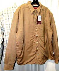 New Comfort Outfitter, Button Down, Lined, Warm Shirt/Jacket, Varied, L