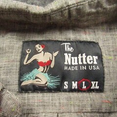 Chubbies The Nutter Large Linen Blend Camp Shirt Gray Pink Green Fleck Made USA