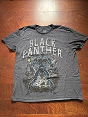 Marvel BLACK PANTHER Comics Superhero T-Shirt Size XL Extra Large Gray Shirt