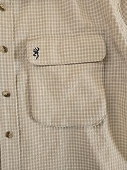 Browning RBO Trekwear Performance Button Up Shirt Mens Sz Lg Fishing Gorpcore