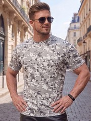 Men’s summer camouflage breathable casual outdoor jogging short sleeve