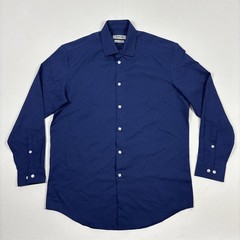 Kenneth Cole Men’s Quick Dry Performance Dress Shirt, Blue M 15-15.5 X 32/33