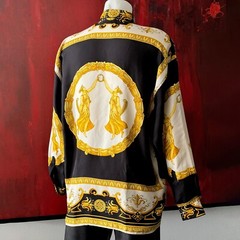 VERSACE CLASSIC V2 silk shirt Baroque and Greek Priestess size M