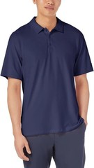 Men’s Kirkland Signature Performance Polo Shirt UPF 50+ Navy Blue S M L XL XXL