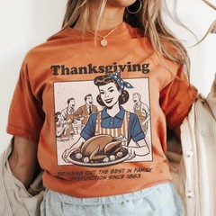 Retro Thanksgiving Shirt, Funny Thanksgiving Shirt, Happy Thanksgiving