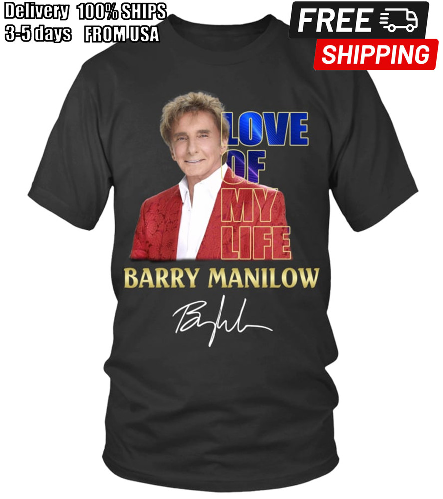 NEW Barry Manilow LOVE OF BARRY MANILOW Black All Size Shirt BB84