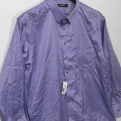 Murano Long Sleeve Button Dress Designer Shirt Lavender Men Size 18-34 New