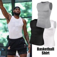 Men’s Cool Dry Compression Base Layer Tank Top Sports Running Basketball Workout