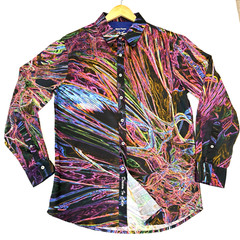 Steve Luongo Mens Small Limited Edition #12 of 20 Shirt BLACK FLOWER Retail $595