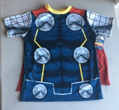 Marvel Comics Thor T-Shirt Adult S/M Halloween Dress Up Costume Style Shirt