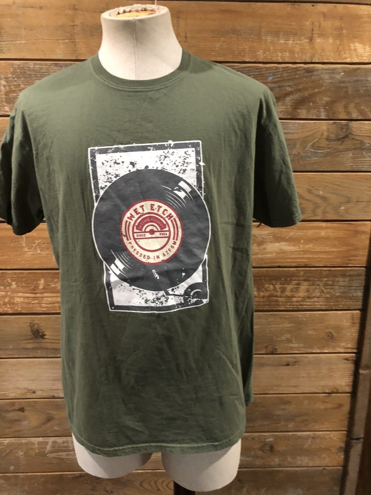 Wet Etch “Pressed In AZFSM” Vinyl Record Setting T-shirt Men’s XL New Vintage LP