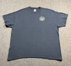 George Bush Presidential Library & Museum XL Shirt Faded Blue Texas A&M Campus