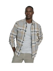 7 Diamonds Generation Long Sleeve Button Shirt Grey Mens XL NWT Stretch Travel