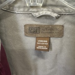 Faded glory Large tall Men’s Button Shirt In Bordeaux