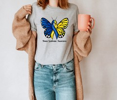 Down Syndrome Awareness tshirt, Down Syndrome butterfly, Unisex tshirts,