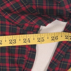 Duluth Trading Duluthflex Highlands Button Down Shirt Mens Large Wool Plaid Red