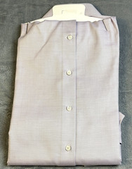 $295 New STENSTROMS Micro Pattern Button Shirt Men’s 15 M Lavender Fitted Body