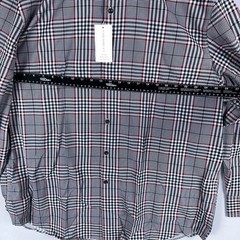 Con.Struct Plaid Button-Down Shirt Size XXXL Burgundy Checkered Pattern Was $79.