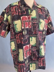 Jungle Cove By Lorelei’s Vintage Mens Hawaiian Aloha Shirt in Modern Tiki Size 2