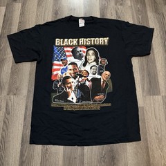 Vintage 90s Y2K Black History Men’s XL African American Heritage T Shirt