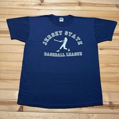 Vintage 90s Jersey State Baseball League Collegiate Single Stitch T-Shirt Large