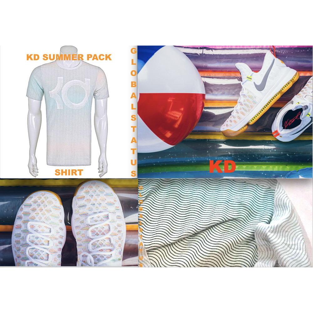 NIKE KD LOGO + ALL OVER PRINT AOP SUMMER PACK SHIRT DURANT SZ M (835753-100)