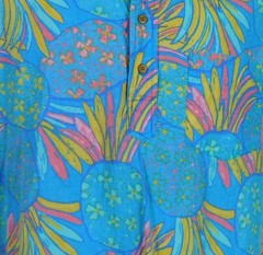 Chubbies The Nutter Hawaiian Pullover Shirt Mens Large Short Sleeve Pineapples