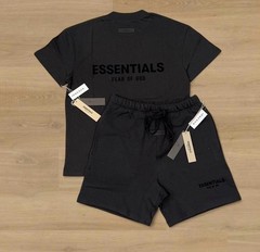 Essentials Classic Tee & Shorts Set Black (L)