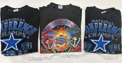 lot of 3 Dallas Cowboys NFL Salem Sportswear & Starter Tee Shirts – XL 1993 1994
