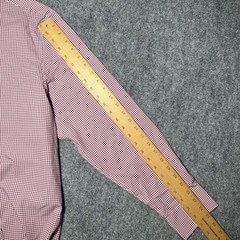 Construct 4-Way Stretch Slim Fit Button Up Men XL Red Geometric Flip Cuff NWT