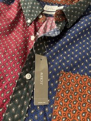 J.Crew Multicolor Paisley Button Down Shirt Secret Wash Shirting Men’s L, NWT