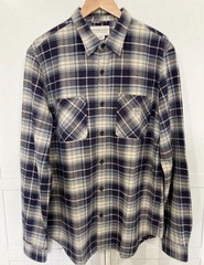 Ralph Lauren Denim & Supply Men’s XL Blue/Gray Plaid Flannel Button-Up Pockets